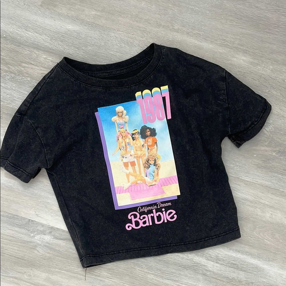 Barbie Black and Pink Graphic Tee